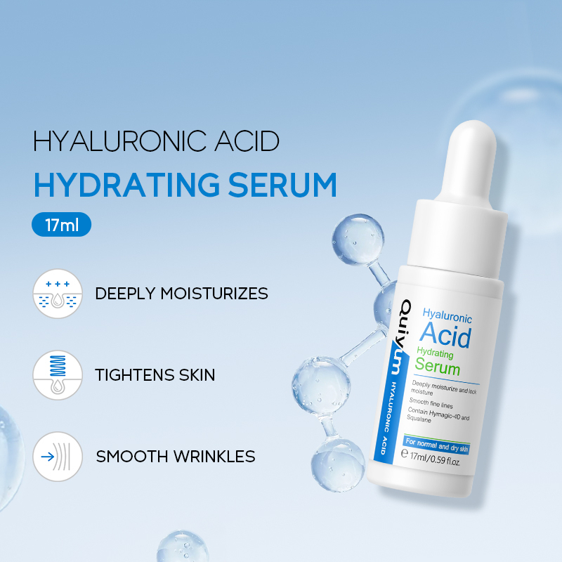 QUIYUM Hyaluronic Acid Hydrating Serum Moisturizing Essence 17ml Deep Hydration Facial Serum for Smooth Skin Texture, Nourishing Lightweight Daily Skincare Treatment for Soft Radiant Healthy Moisturized Skin Care - View 2 of 3