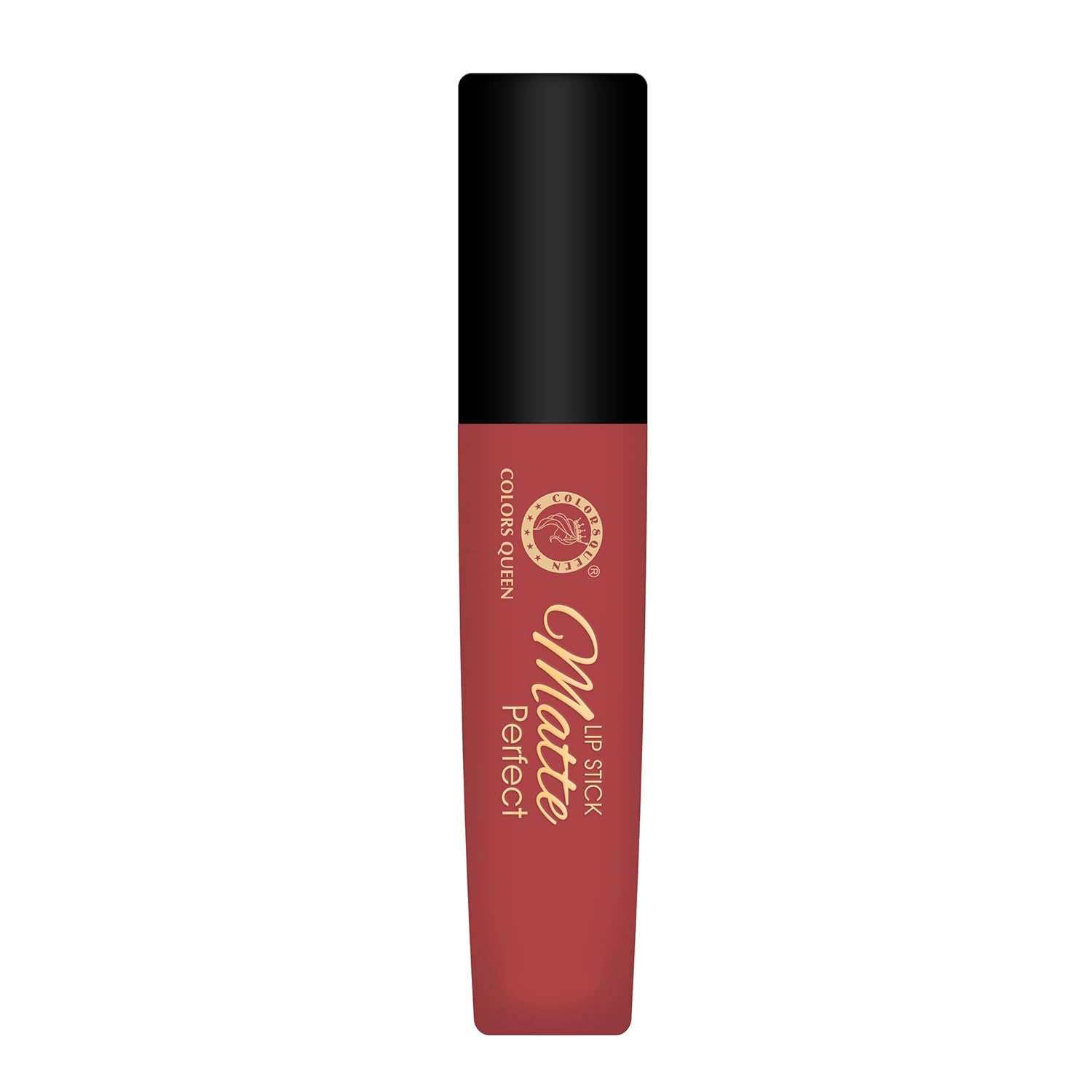 Colors Queen Matte Perfect Lipstick - 100% Non Transfer, Waterproof Matte Lipstick, Liquid Lipstick Matte, 18 hour Stay, Long Lasting Matte Lipstick for women (02 - Caramel Apple) - View 2 of 6
