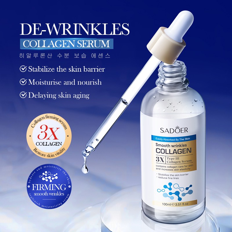 ROREC SADOER 3X TYPE III Collagen Smooth Wrinkles Firming Serum Stabilize Skin Barrier Delayed Skin Aging 100ml(FROM MALAYSIA) - View 3 of 3