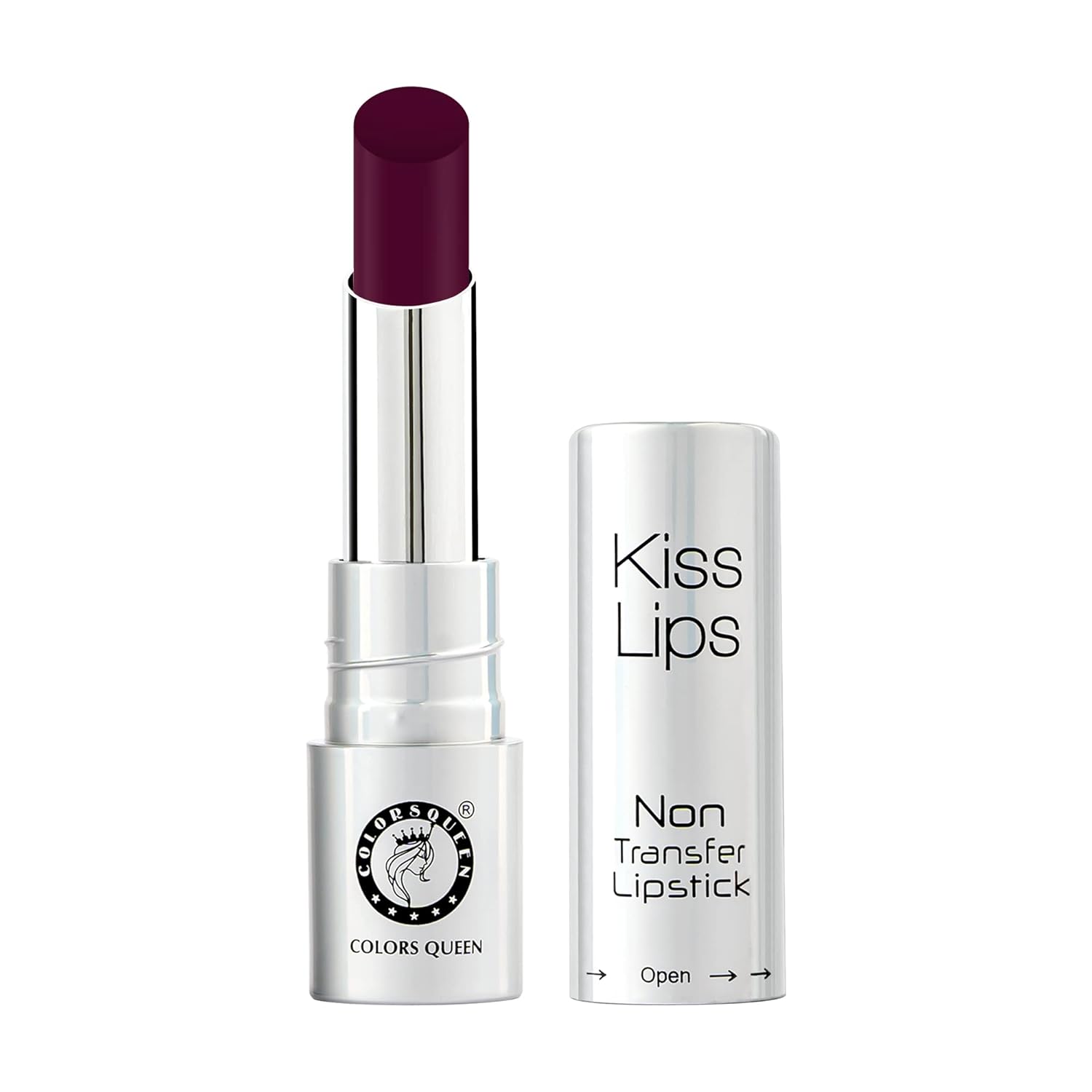 Colors Queen Kiss Lips Matte Lipstick | Smudge Proof & Non Transfer | Creamy Matte Long Stay Lipstick for Women (06 - Wild Wine) - View 3 of 4