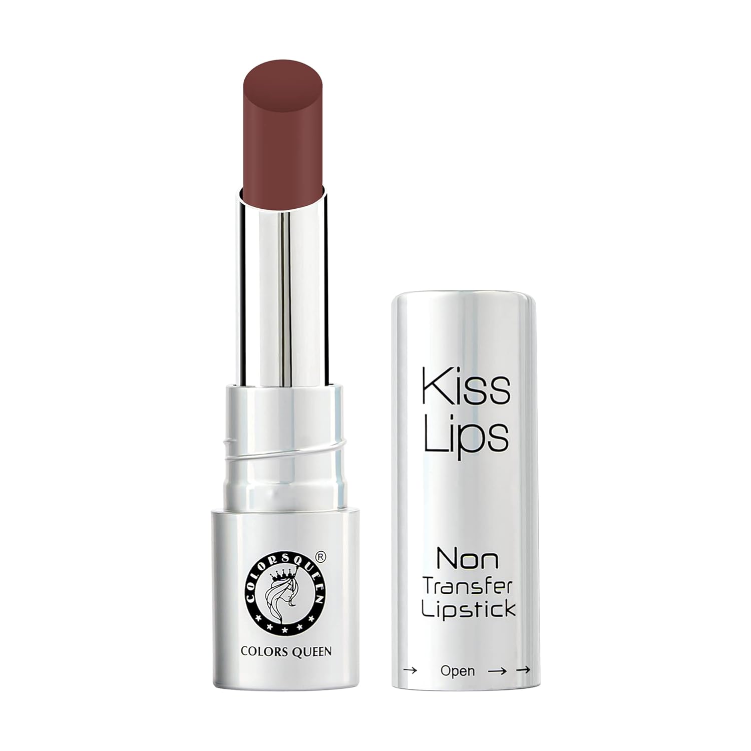 Colors Queen Kiss Lips Matte Lipstick | Smudge Proof & Non Transfer | Creamy Matte Long Stay Lipstick for Women (03 - Angel Chocolate) - View 3 of 4