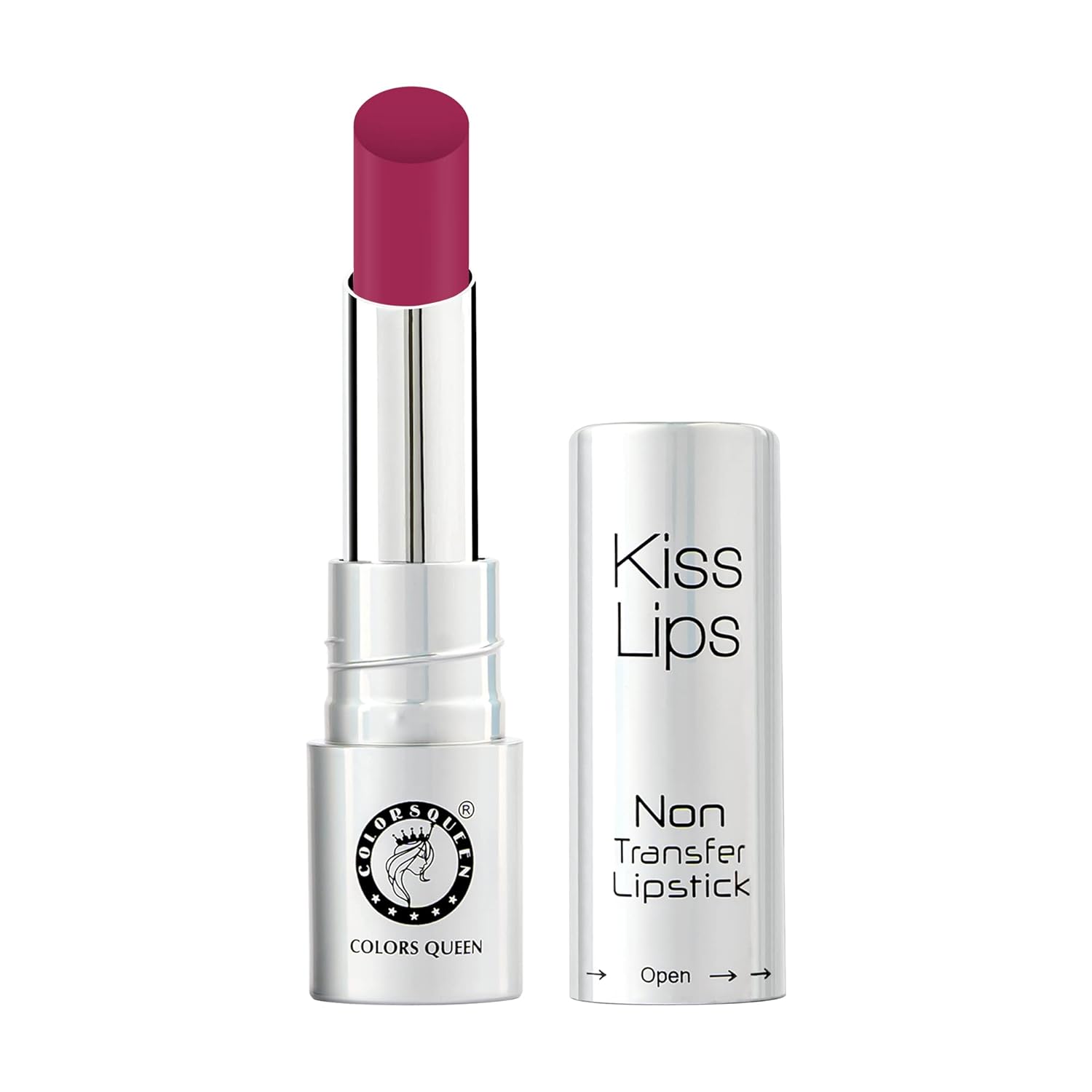 Colors Queen Kiss Lips Matte Lipstick | Smudge Proof & Non Transfer | Creamy Matte Long Stay Lipstick for Women (07 - Fire Magenta) - View 3 of 4