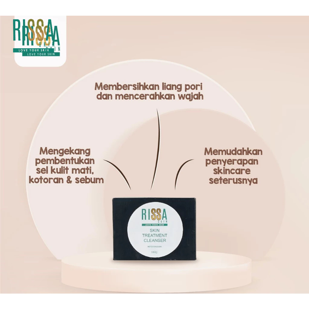 RISSA SKIN Bar Cleanser gentle cleansing soap bar for daily skincare routine removing dirt excess oil and impurities while helping maintain skin hydration softness freshness and balanced healthy-looking complexion naturally. - View 2 of 3