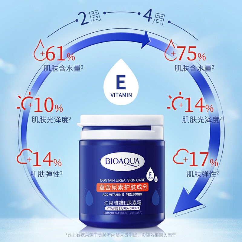 BIOAQUA Vitamin E Urea Cream Hydrating Moisturizing Cream Skin Rejuvenation Anti-Drying Exfoliating Cream 170g(FROM MALAYSIA) - View 2 of 3