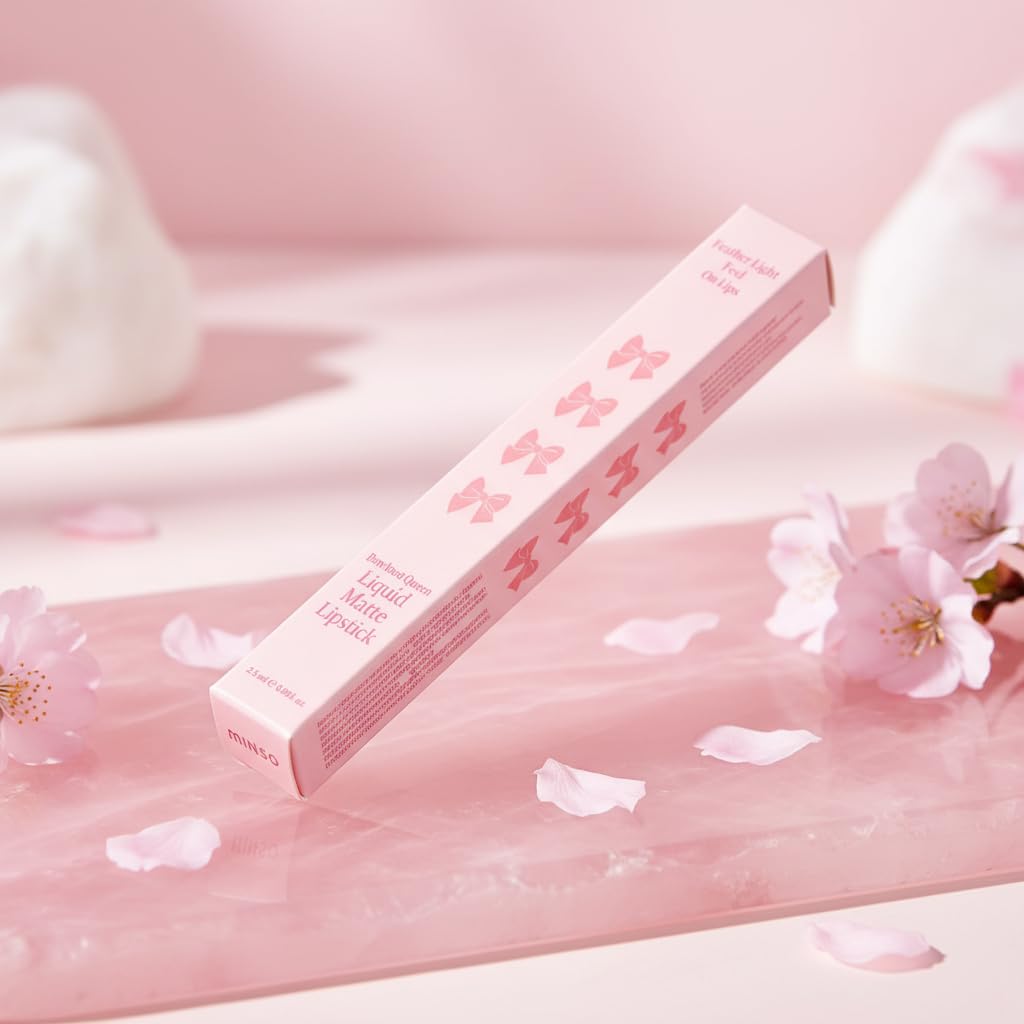 Miniso Bowknot Queen Liquid Matte Lipstick (Mauve Nude) - View 3 of 3