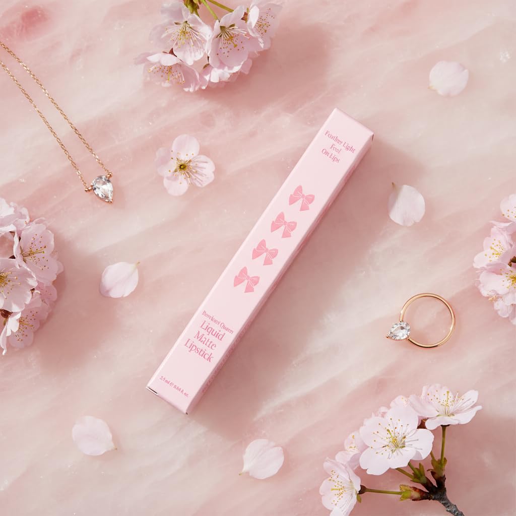MINISO Bowknot Queen Liquid Matte Lipstick (Pink Nude) - View 3 of 3