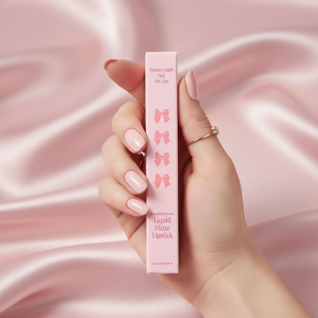 Miniso Bowknot Queen Liquid Matte Lipstick (Warm Nude) - View 3 of 3