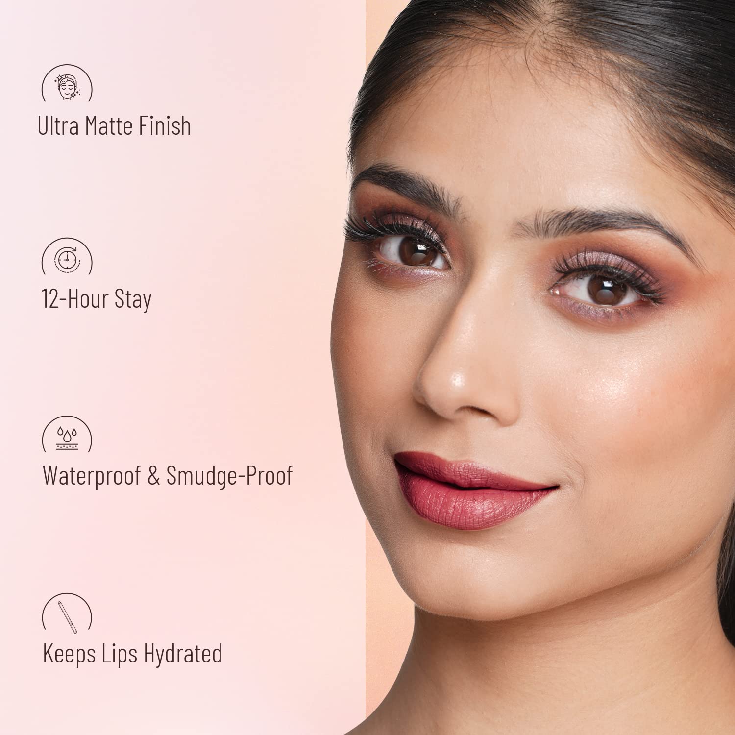 Swiss Beauty Matte Long Lasting Stay Maxx Lip Crayon Lipstick | Matte Finish | 12-Hour Stay | Smudge Proof | Lightweight | Shade-Hot Red, 3.5g - View 5 of 5