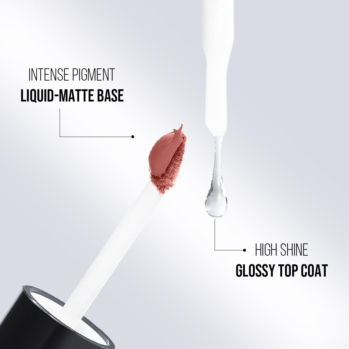 Staze Gloss Lock 2-in-1 Liquid Lipstick | Matte Lipstick + High-Shine Transferproof Gloss | 12H Long-lasting | Intense Pigment | Lightweight & Waterproof | 02 I'm Pretty | 7g - View 4 of 5