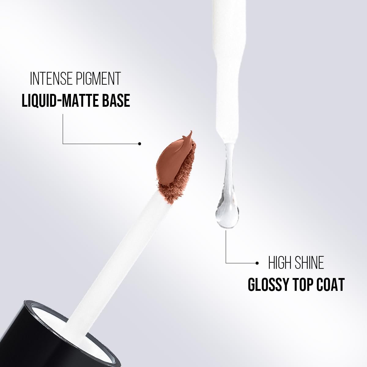 Staze Gloss Lock 2-in-1 Liquid Lipstick | Matte Lipstick + High-Shine Transferproof Gloss | 12H Long-lasting | Intense Pigment | Lightweight & Waterproof | 04 I'm Shy | 7g - View 4 of 5