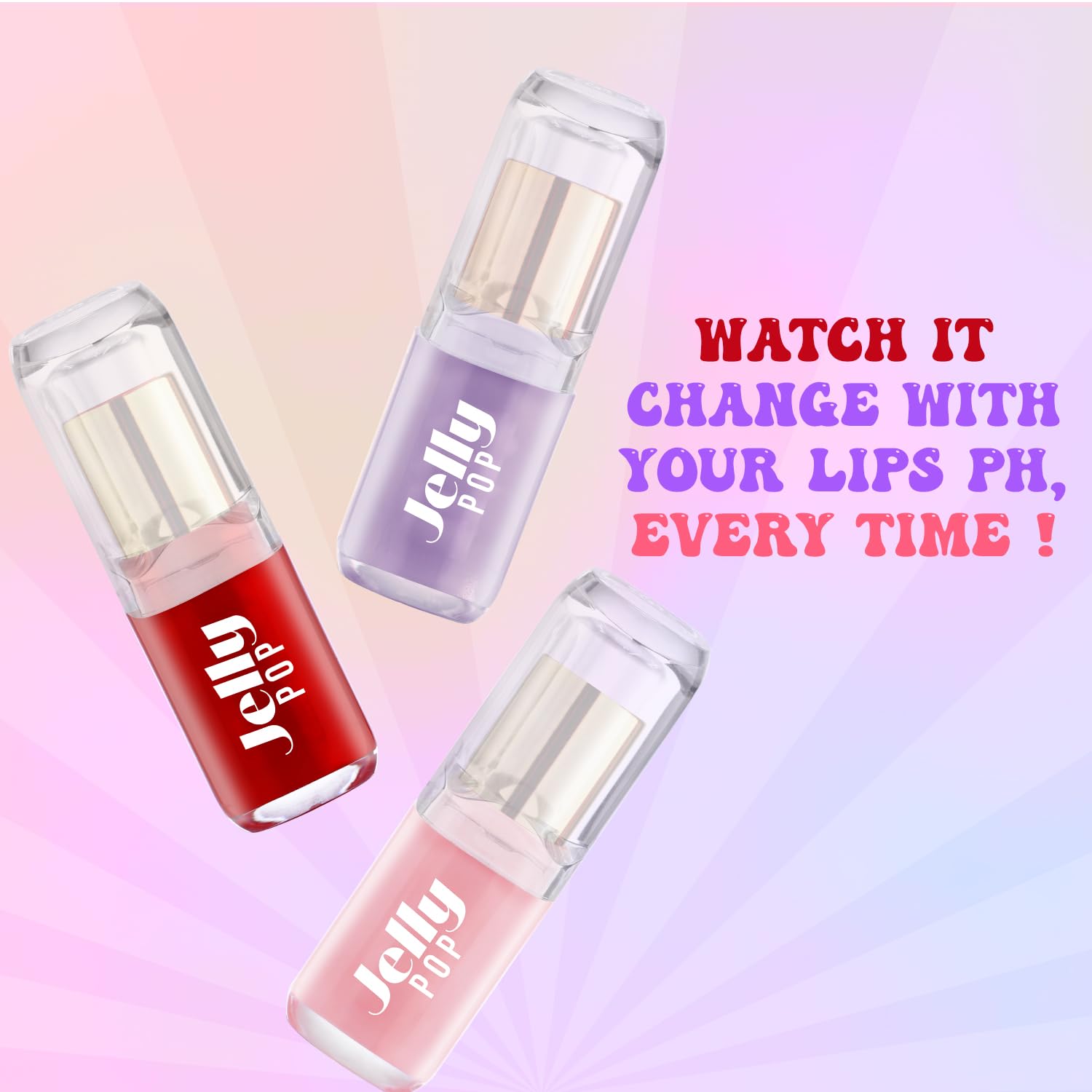 Glam21 Jelly Pop fruity gel lipstick| Moisturising | Glossy Finish | Gives a Natural Colour | Lightweight | Cranberry Pink & Blueberry Purple 3.5gm Each | Combo Pack of 2 - View 2 of 7