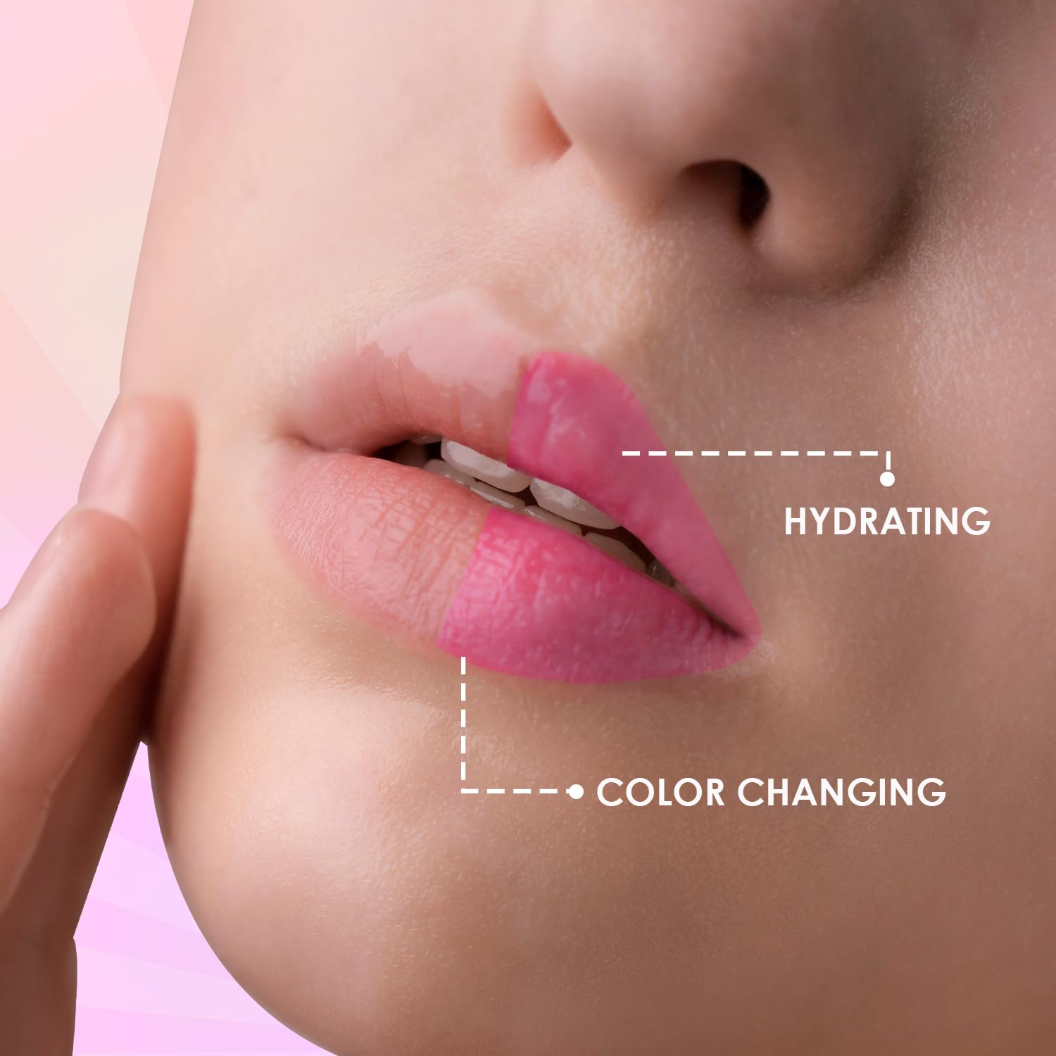 Glam 21 Jelly Pop Fruity Gel Lipstick| Moisturising | Glossy Finish | Gives A Natural Colour | Lightweight | Cranberry Pink, Strawberry Red & Blueberry Purple - Pack Of 3 - View 5 of 8