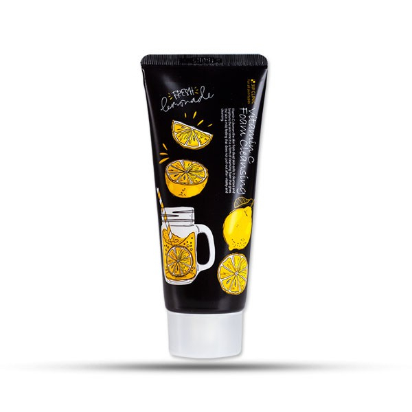 3W CLINIC Vitamin C Foam Cleansing 100ml brightening facial cleanser with Vitamin C helping remove dirt excess oil and impurities while refreshing hydrating and improving dull tired-looking skin daily use. - View 3 of 3