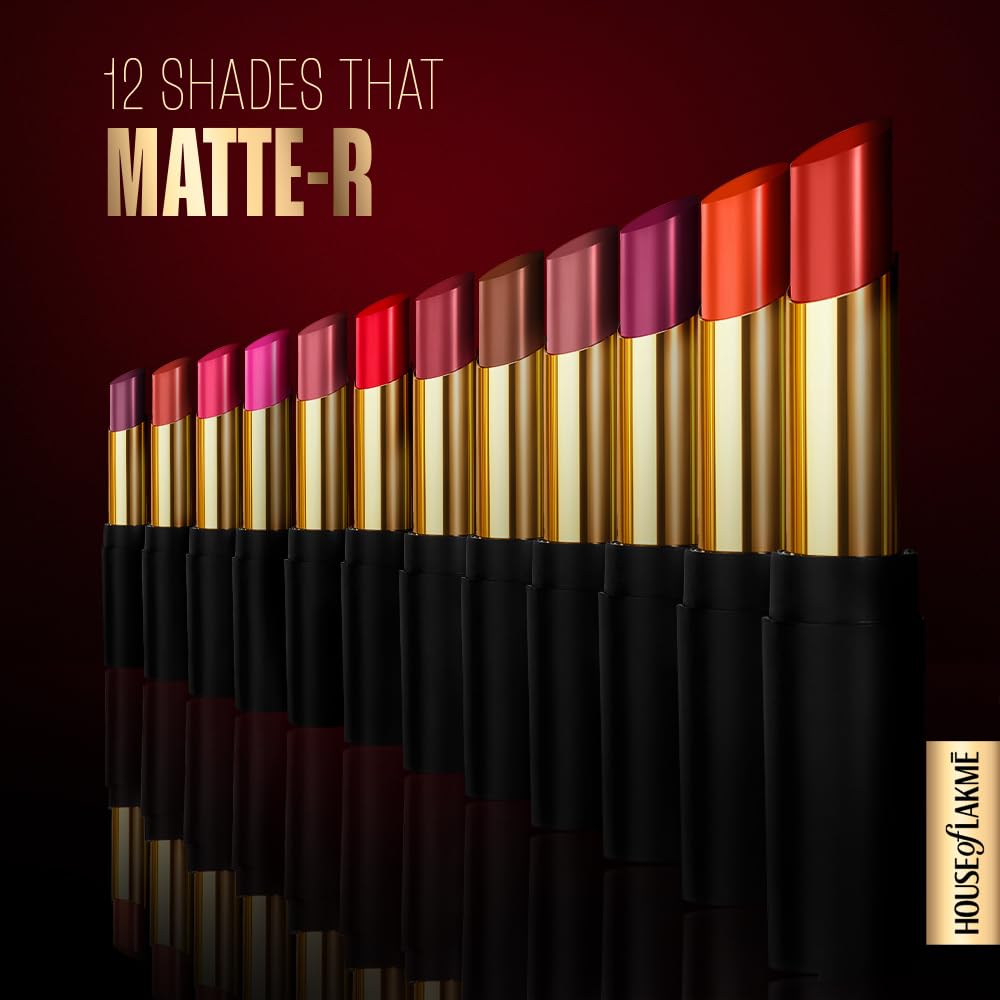 Lakme Absolute Beyond Matte Lip 401 OrangeOasis 3.4gm - View 5 of 10