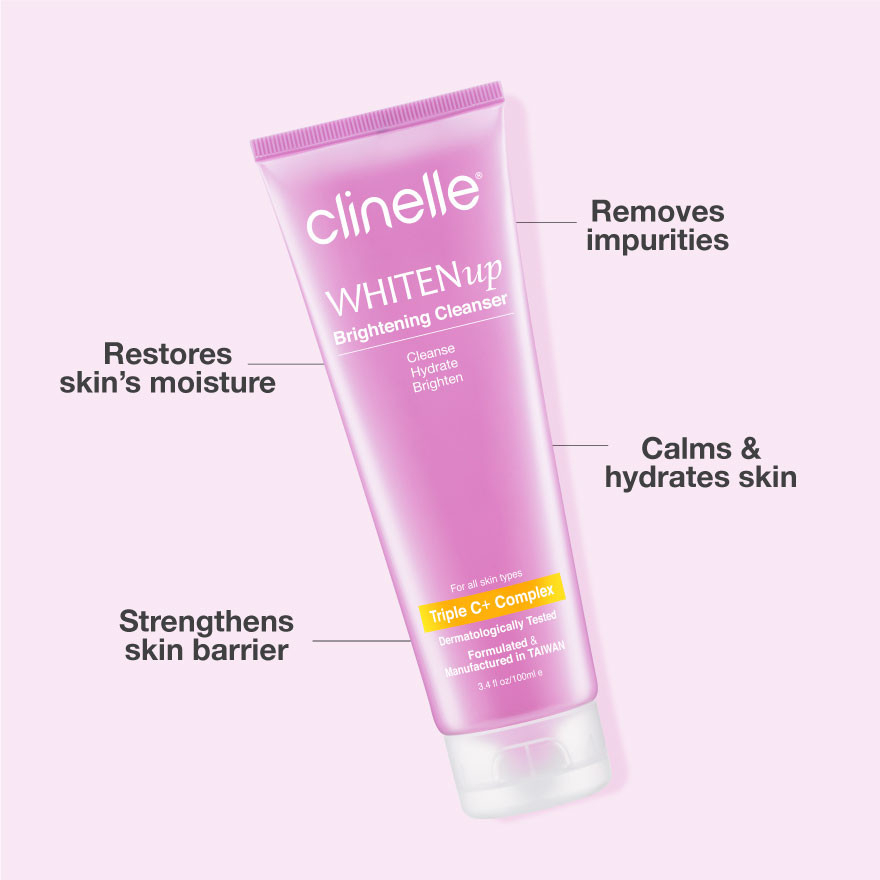 CLINELLE WhitenUp Cleanser Brightening and Deep Cleansing Facial Cleanser for Radiant, Smooth, Fresh and Healthy Looking Skin Daily Care 100ml - View 3 of 3