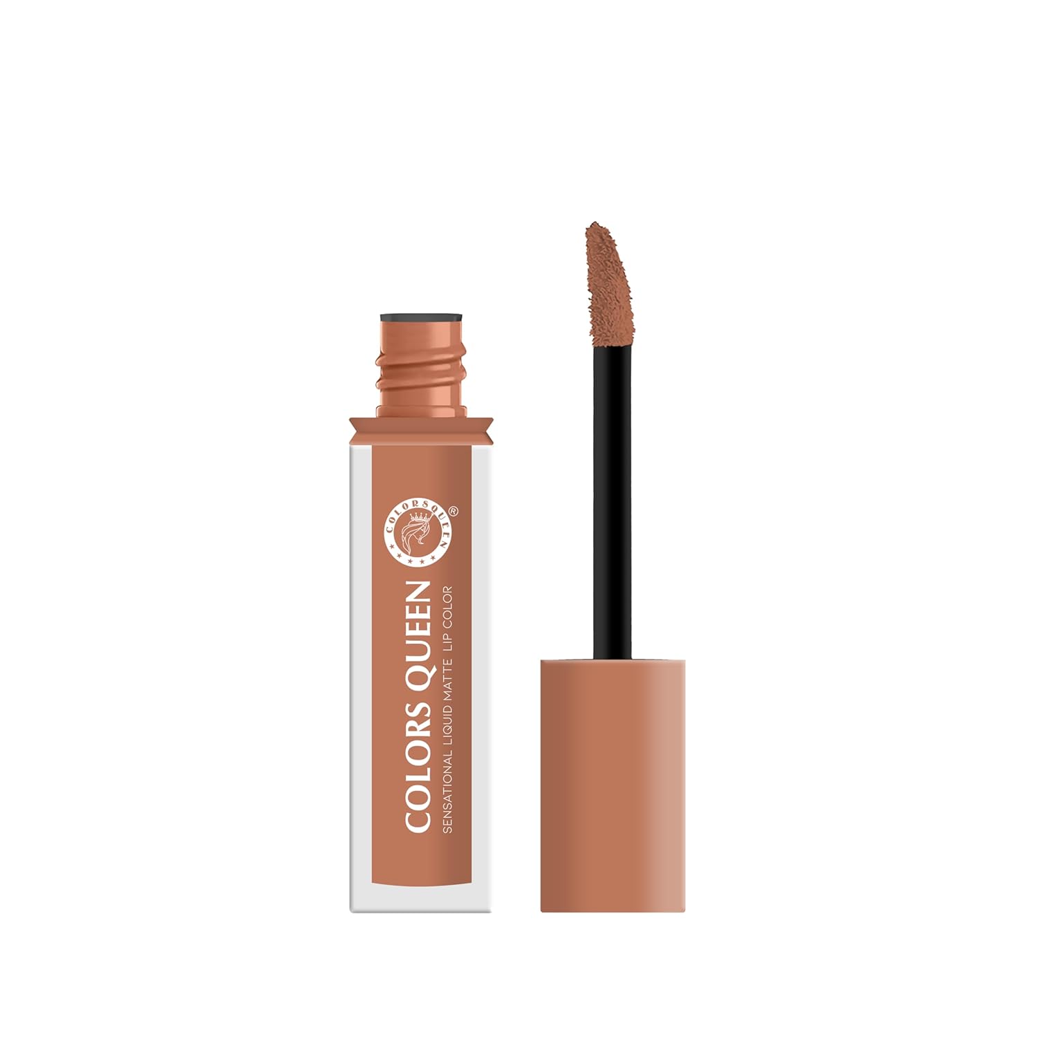 Colors Queen Sensational Liquid Matte Lipstick - 7g | Long Lasting, Fade & Transfer Proof Lipstick | Highly Pigmented, Water & Smudge Proof Liquid Lipstick for Women (03 - Salted Caramel) - View 4 of 4