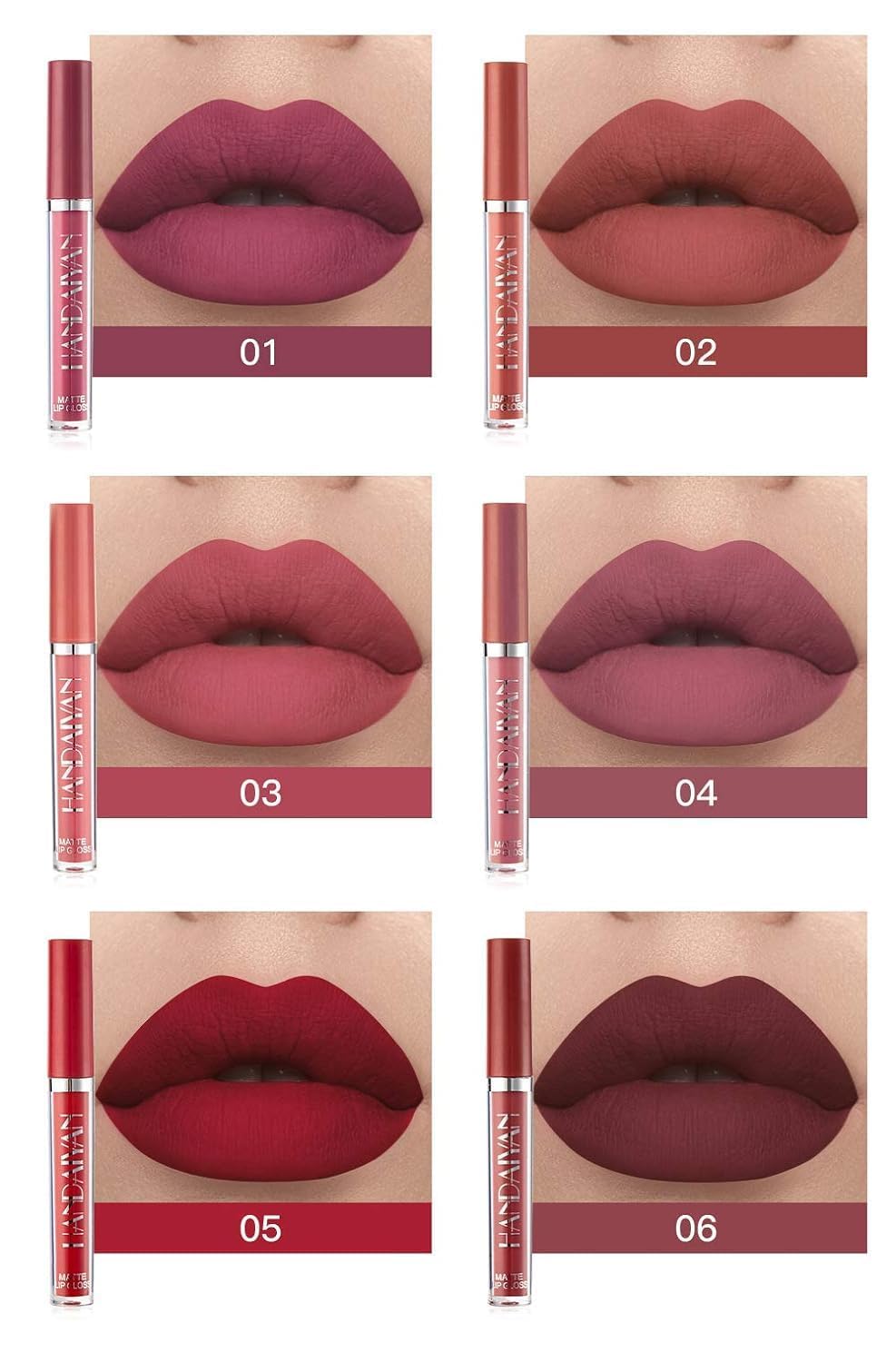 My Colors 6 Pcs Lip Oil Light Lipgloss Set, Moisturizing Hydrating Lip Glow Oil Lip Gloss Kit High Shine Lip Plumping Glass Finish Lip Gloss Liquid Lipstick for Women (SET - A) - View 4 of 5