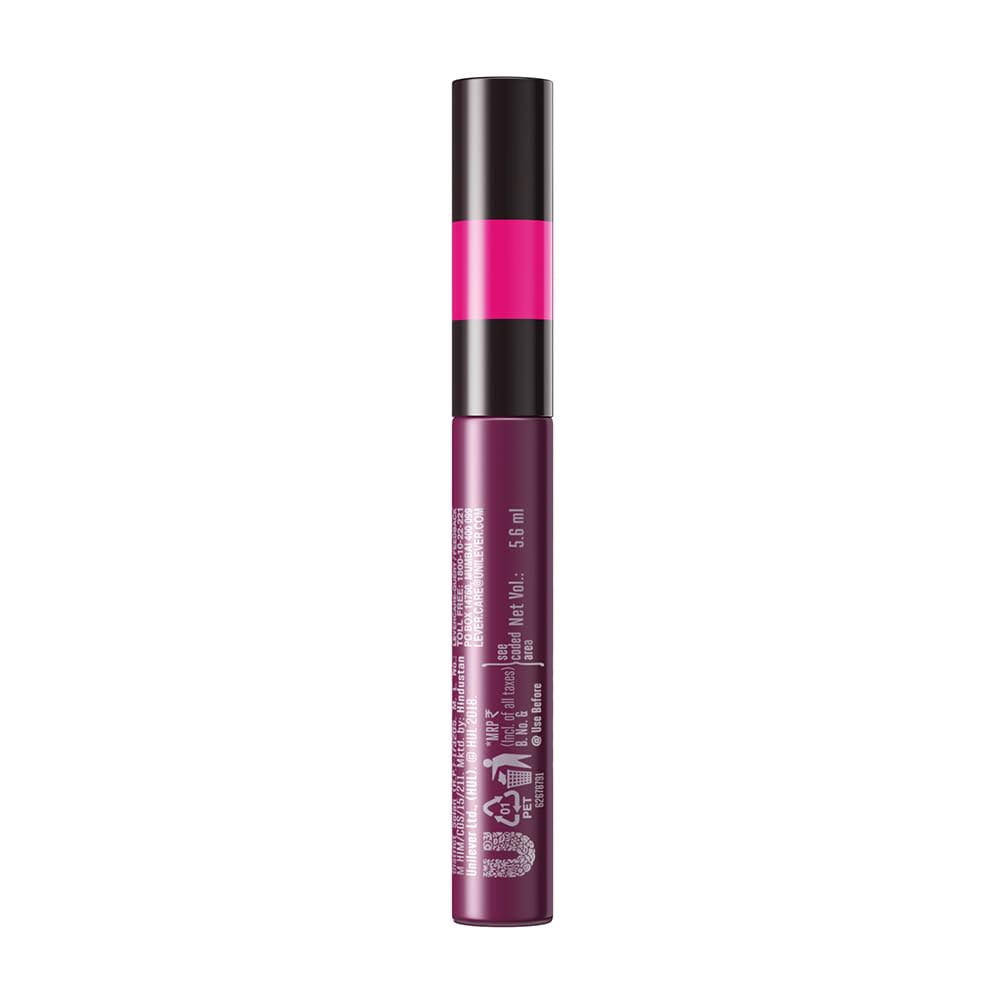 Elle 18 Lit Lip, Matte Finish, Sangria Blanca, 16 hrs Long Lasting Liquid Lipstick, Smudge and Transfer Proof Lipstick, One-stroke application, Quick Drying | 5.6 ml - View 3 of 9