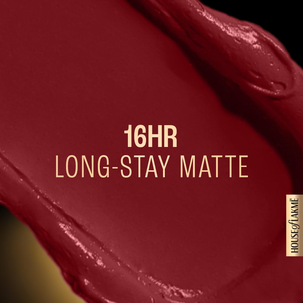 Lakmé Forever Matte Liquid Lip Colour, Crimson Rose, 5.6 ml - View 6 of 8