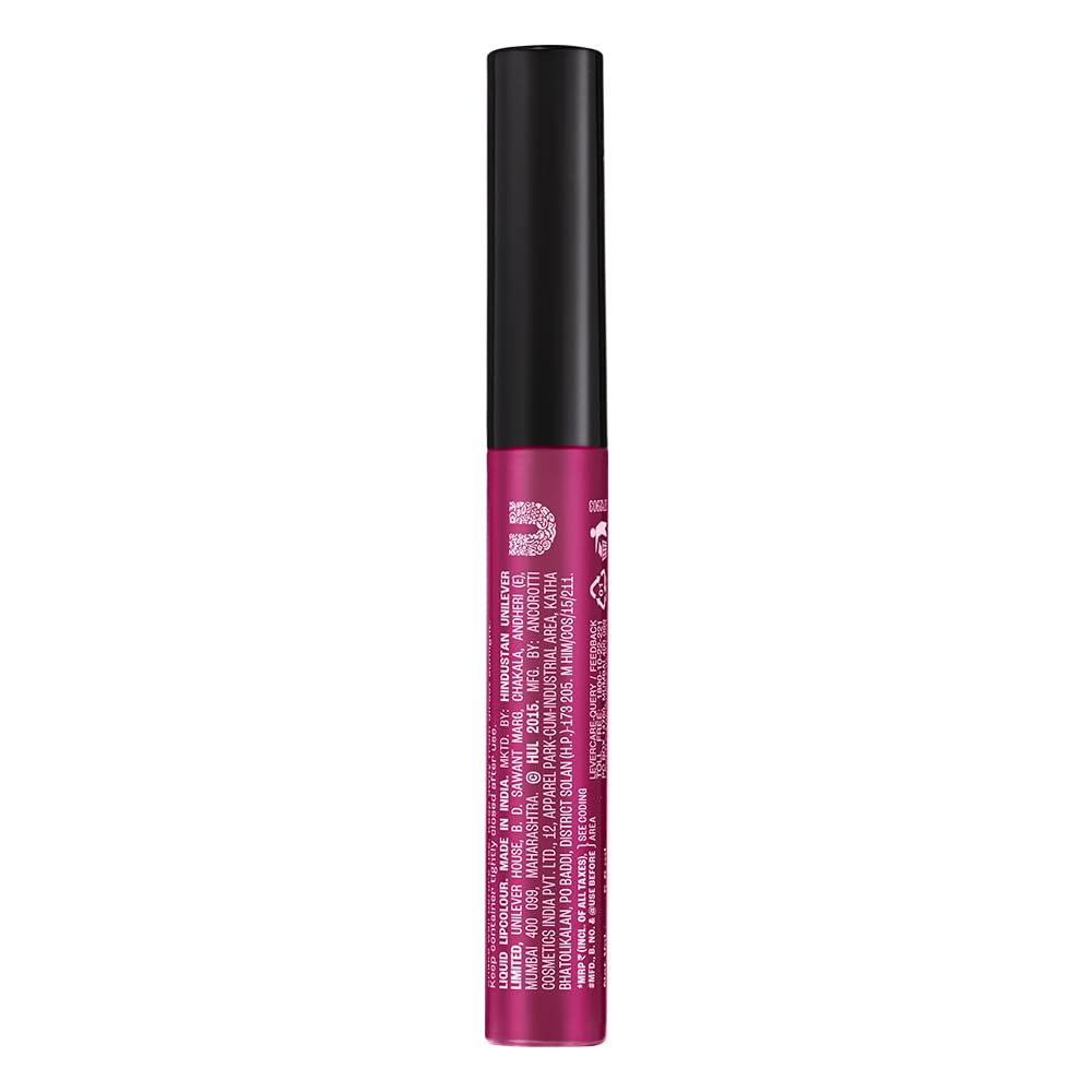 Lakmé Forever Matte Liquid Lip Colour, Fuschia Chic, 5.6 ml - View 7 of 7