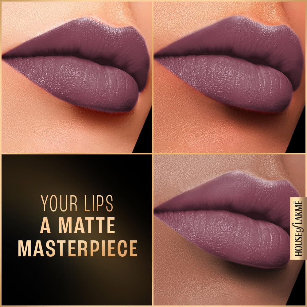 LAKMÉ Forever Matte Liquid Lip Colour, Long-Lasting Liquid Lipstick, Lightweight & Transferproof, Smudgeproof - Mauve Ecstasy, 5.6ml - View 4 of 7