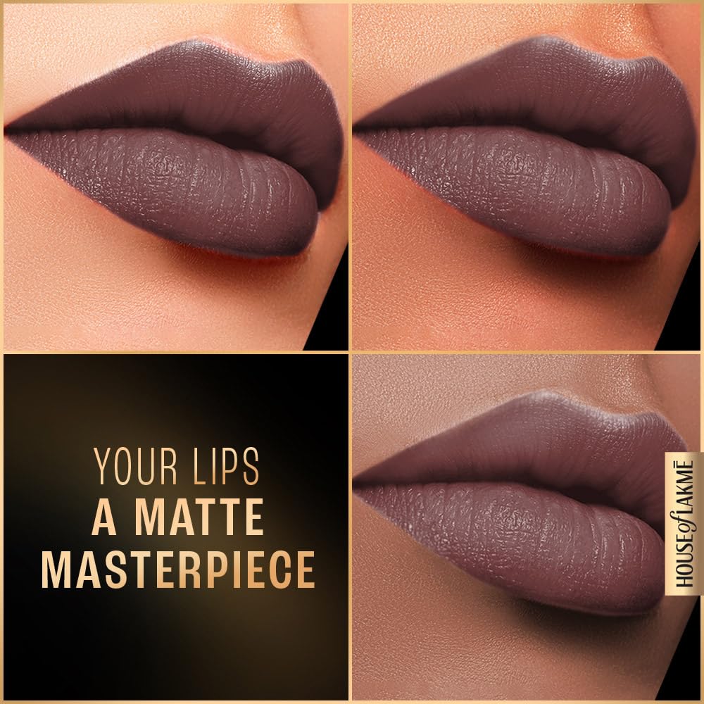 Lakme Forever Matte Liquid Lip Colour, Long-Lasting Liquid Lipstick, Lightweight & Transferproof, Smudgeproof - Mauve Party, 5.6ml - View 5 of 8