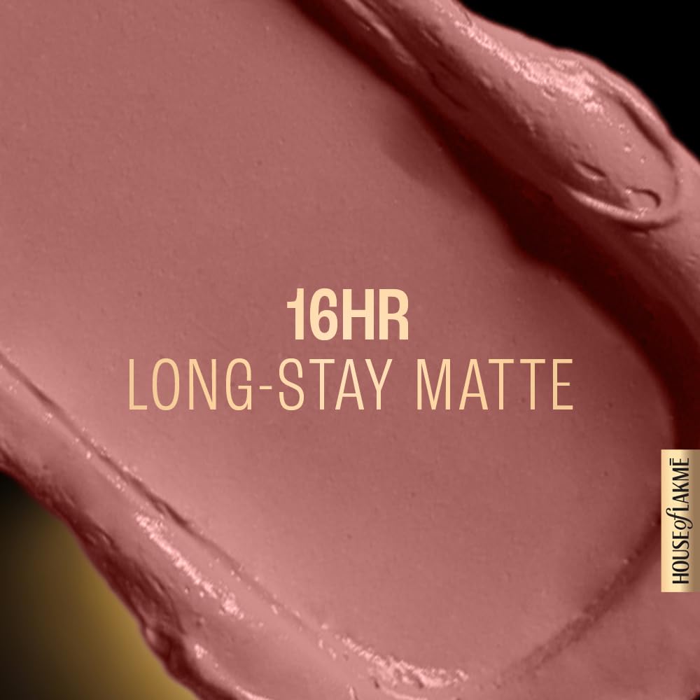 Lakme Forever Matte Liquid Lip Colour, Long-Lasting Liquid Lipstick, Lightweight & Transferproof, Smudgeproof - Nude Hue 5.6ml - View 2 of 8