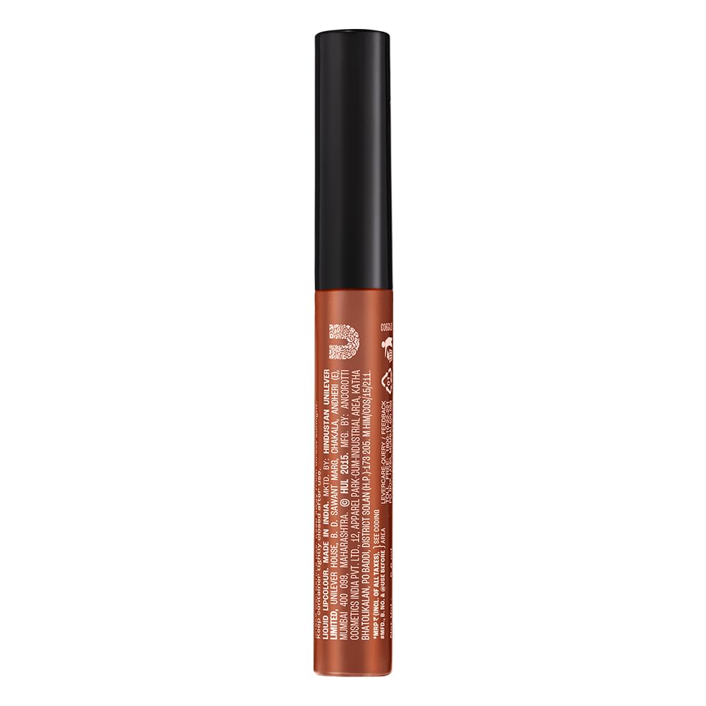 LAKMÉ LAKM Lakme Forever Matte Liquid Lip Colour, Long-Lasting Lipstick, Lightweight & Transferproof, Smudgeproof - Nude Latte 5.6ml | 6Ml - View 8 of 8