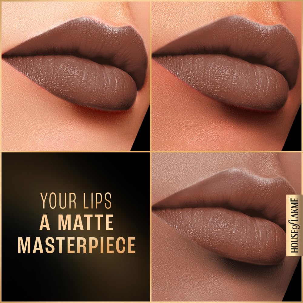 Lakmé Forever Matte Liquid Lip Colour, Nude Twist, 5.6 ml - View 5 of 8