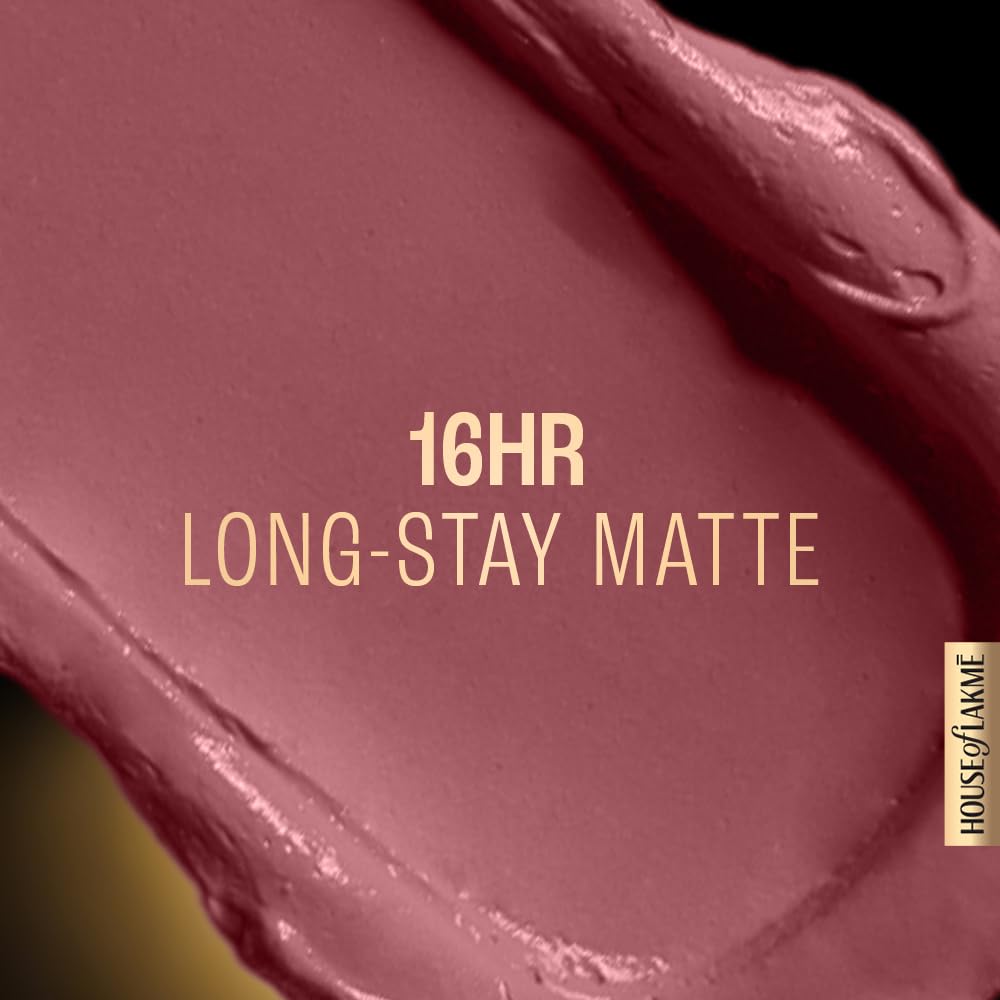 Lakme Forever Matte Liquid Lip Colour, Long-Lasting Liquid Lipstick, Lightweight & Transferproof, Smudgeproof - Pink Dust 5.6ml - View 7 of 8