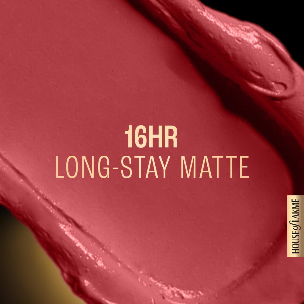 Lakme Forever Matte Liquid Lip Colour, Long-Lasting Liquid Lipstick, Lightweight & Transferproof, Smudgeproof - Pink Peach, 5.6ml - View 6 of 8