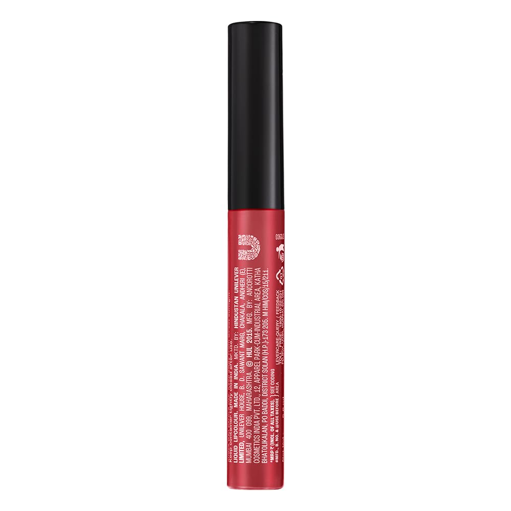 Lakme Forever Matte Liquid Lip Colour, Long-Lasting Liquid Lipstick, Lightweight & Transferproof, Smudgeproof - Pink Peach, 5.6ml - View 8 of 8