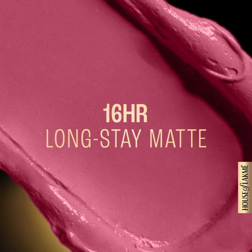 LAKMÉ LAKM Lakme Forever Matte Liquid Lip Colour, Long-Lasting Lipstick, Lightweight & Transferproof, Smudgeproof - Pink Punch 5.6ml | 6Ml - View 7 of 8