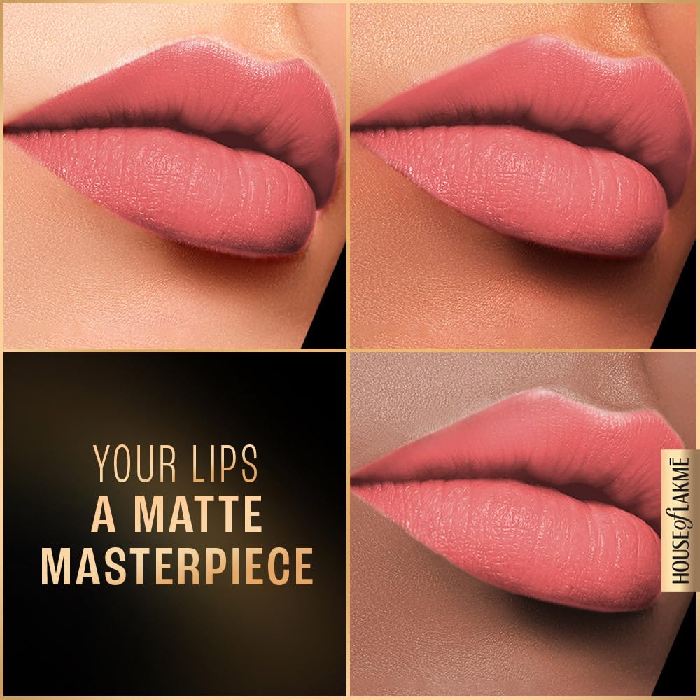 LAKMÉ LAKM Lakme Forever Matte Liquid Lip Colour, Long-Lasting Lipstick, Lightweight & Transferproof, Smudgeproof - Pink Vintage 5.6ml | 6Ml - View 5 of 8