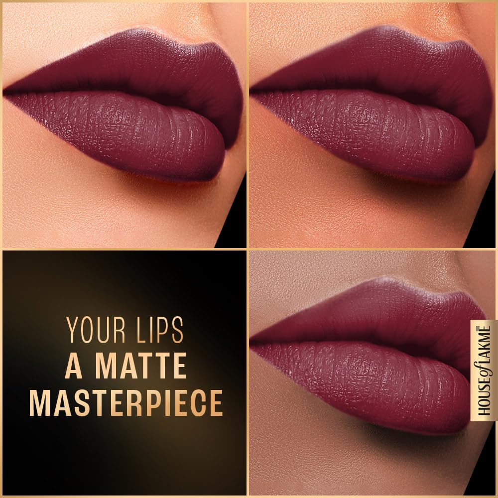 Lakmé Forever Matte Liquid Lip Colour, Red Sangria, 5.6 ml - View 5 of 8