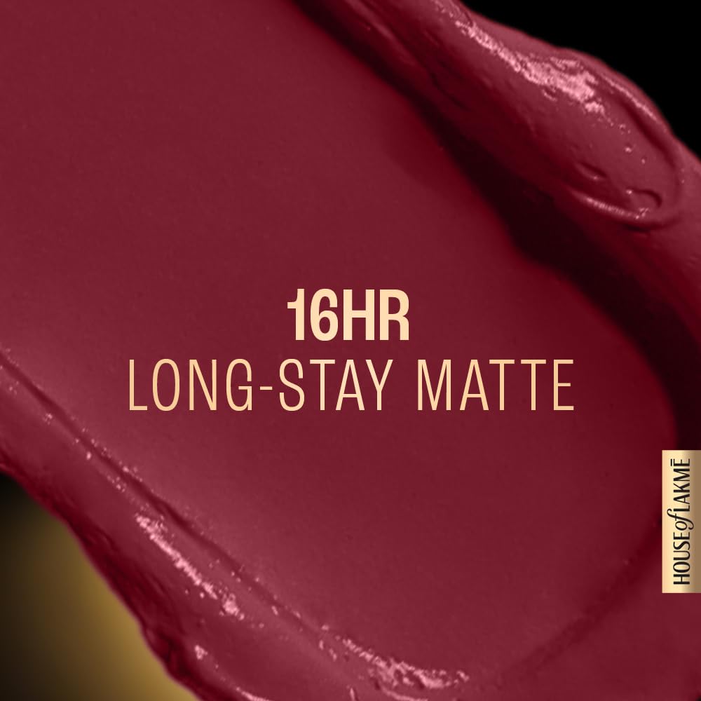 Lakmé Forever Matte Liquid Lip Colour, Red Sangria, 5.6 ml - View 6 of 8