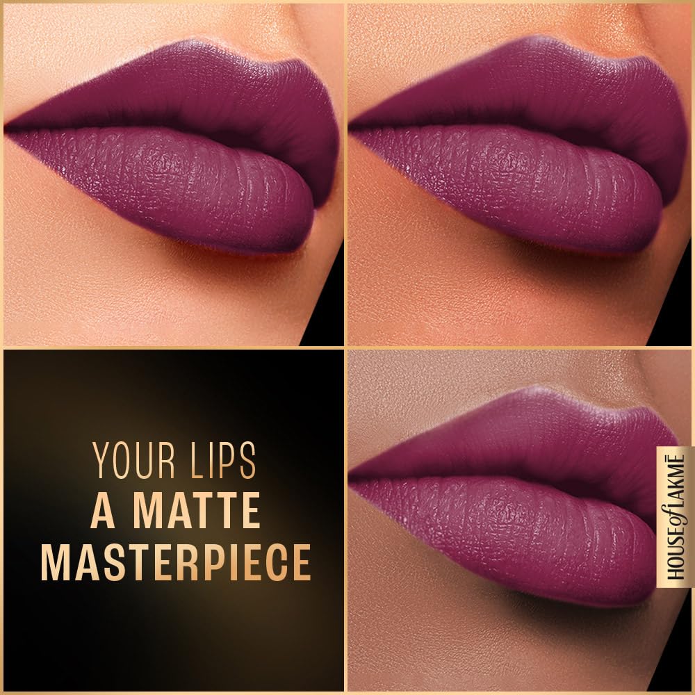 LAKMÉ LAKM Lakme Forever Matte Liquid Lip Colour, Long-Lasting Lipstick, Lightweight & Transferproof, Smudgeproof - Red Wine, 5.6ml | 6Ml - View 5 of 8