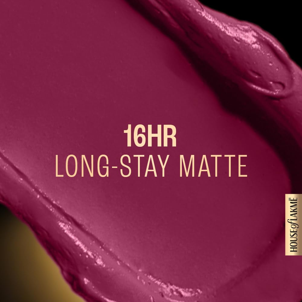 LAKMÉ LAKM Lakme Forever Matte Liquid Lip Colour, Long-Lasting Lipstick, Lightweight & Transferproof, Smudgeproof - Red Wine, 5.6ml | 6Ml - View 6 of 8