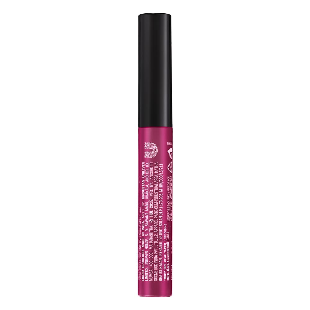 LAKMÉ LAKM Lakme Forever Matte Liquid Lip Colour, Long-Lasting Lipstick, Lightweight & Transferproof, Smudgeproof - Red Wine, 5.6ml | 6Ml - View 8 of 8