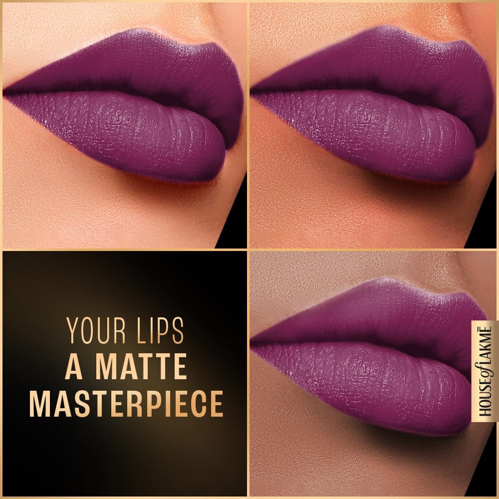 LAKMÉ LAKM Lakme Forever Matte Liquid Lip Colour, Long-Lasting Lipstick, Lightweight & Transferproof, Smudgeproof - Wine Glow 5.6ml | 6Ml - View 6 of 6