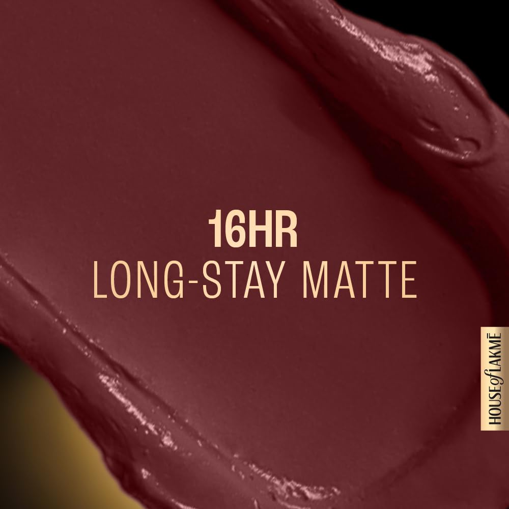 LAKMÉ LAKM Lakme Forever Matte Liquid Lip Colour, Long-Lasting Lipstick, Lightweight & Transferproof, Smudgeproof - Wine Touch, 5.6ml | 6Ml - View 5 of 8