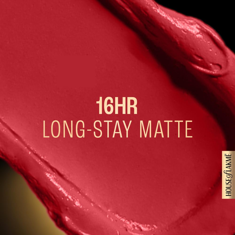 Lakmé Forever Matte Liquid Lip Colour, Red Carpet, 5.6 ml - View 3 of 3
