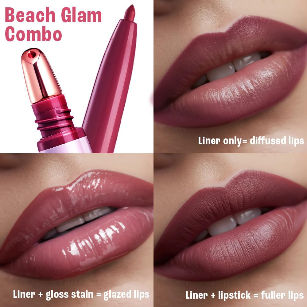 Lakme 9to5 Hya Beach Edit, Lipstick + Liner Duo, Tanline Rose, Infused with Hyaluronic Acid, Vitamin E, Jojoba Oil, Comfortable Matte Finish, SPF Powered, Hydrating Lipstick, 2+0.2 g - View 11 of 14