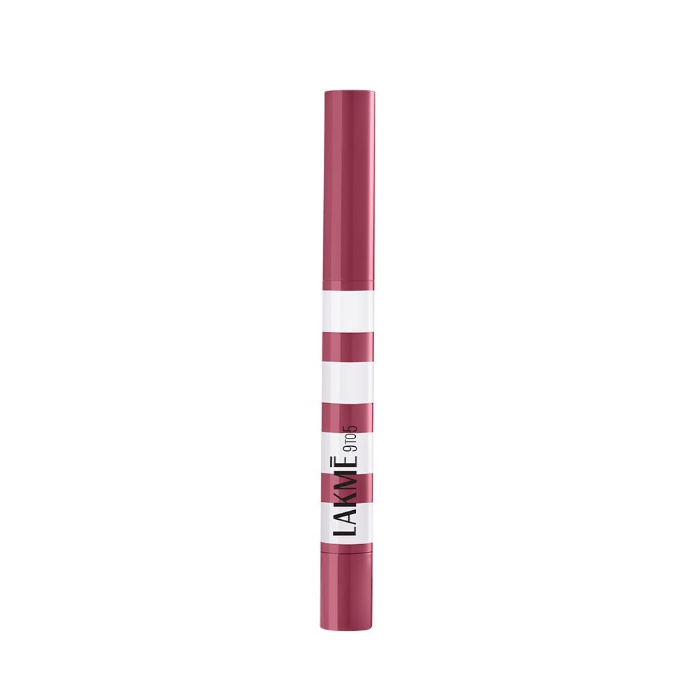 Lakme 9to5 Hya Beach Edit, Lipstick + Liner Duo, Off Duty Nude, Infused with Hyaluronic Acid, Vitamin E, Jojoba Oil, Comfortable Matte Finish, SPF Powered, Hydrating Lipstick, 2+0.2 g - View 11 of 11
