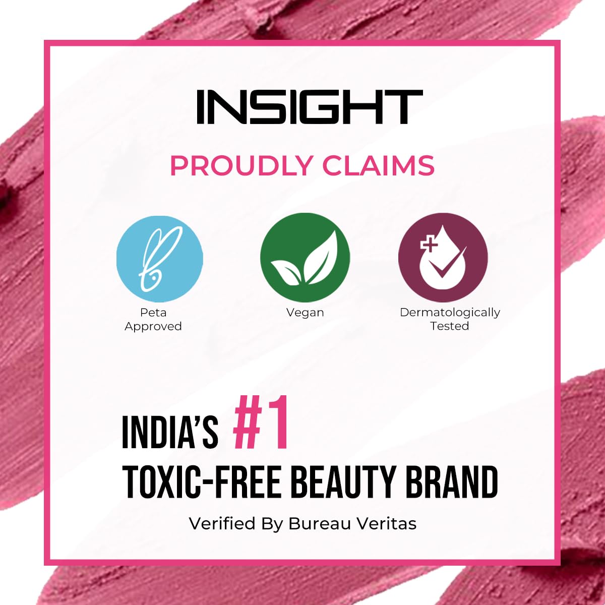 INSIGHT Long Lasting Lip Crayon – All-Day Comfort | Matte Finish | Waterproof | Non-Transfer | Non-Sticky | Enriched with Vitamin E & Kojic Acid | Sharpenable Tip | Full Coverage | Lightweight Lipstick (Toasted Mauve) – 7g - View 2 of 9