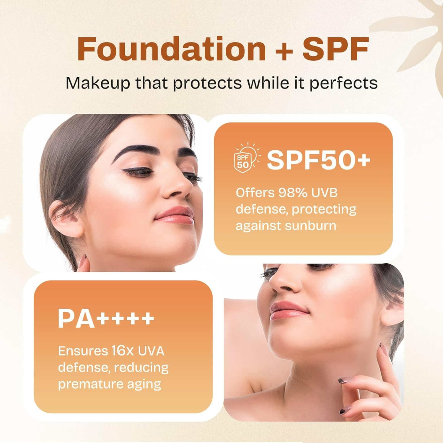 MARS SPF50 PA++++ High Coverage Foundation (25ml) (02-SOFT BEIGE) | Blemish Free & Blendable Makeup | For All Skin Type | IN-VIVO Tested with 5 Star UVA+UVB Protection Boots Rating - View 5 of 7