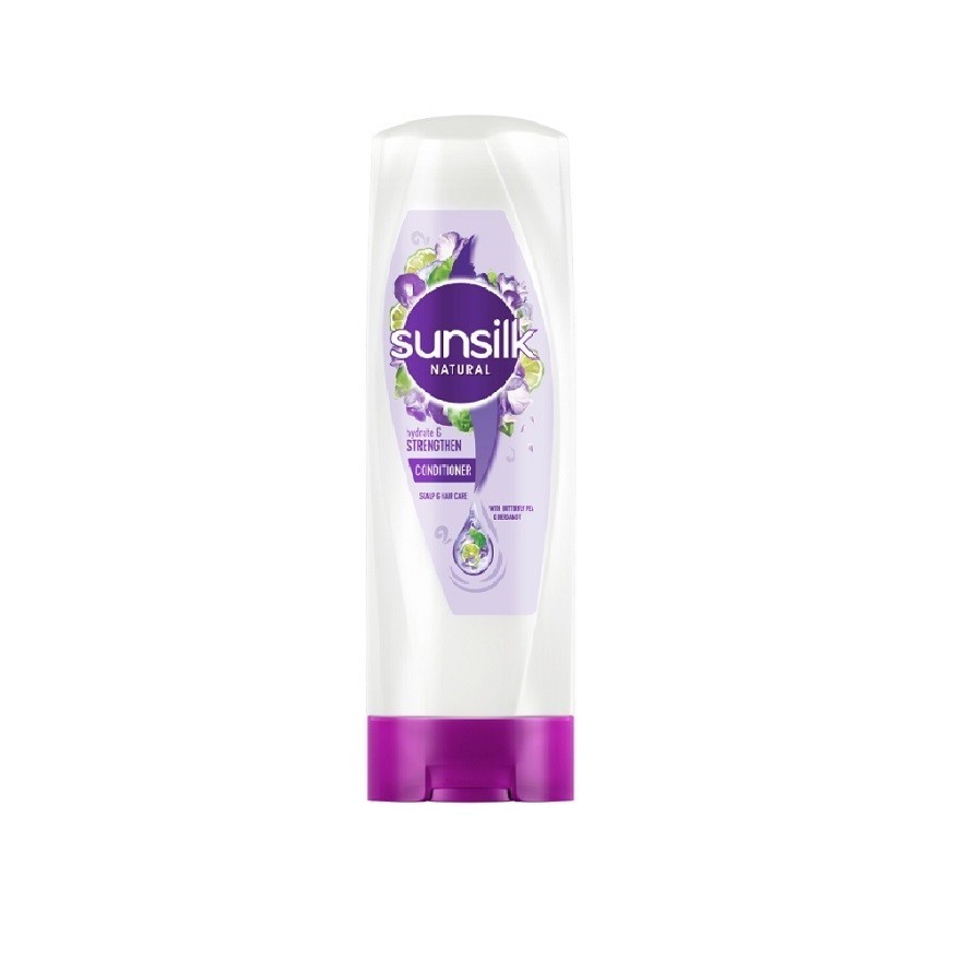 SUNSILK Natural Butterfly Pea & Bergamot Conditioner 300ml - Hydrate & Strengthen(FROM MALAYSIA) - View 2 of 3