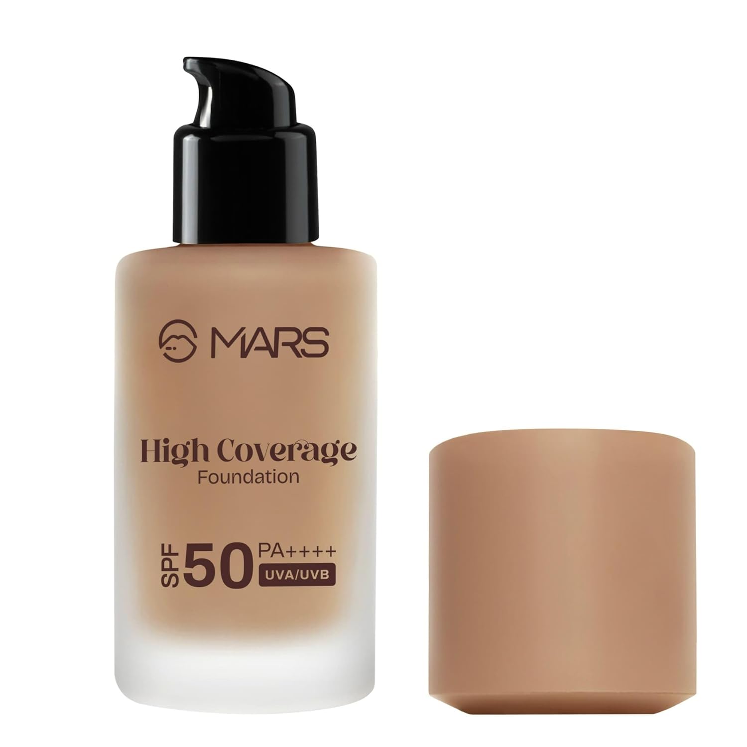 MARS SPF50 PA++++ High Coverage Foundation (40ml) | Blemish Free & Blendable Makeup | All Skin Type | IN-VIVO Tested with 5 Star UVA+UVB Protection Boots Rating (SHADE-6.5) - View 2 of 7