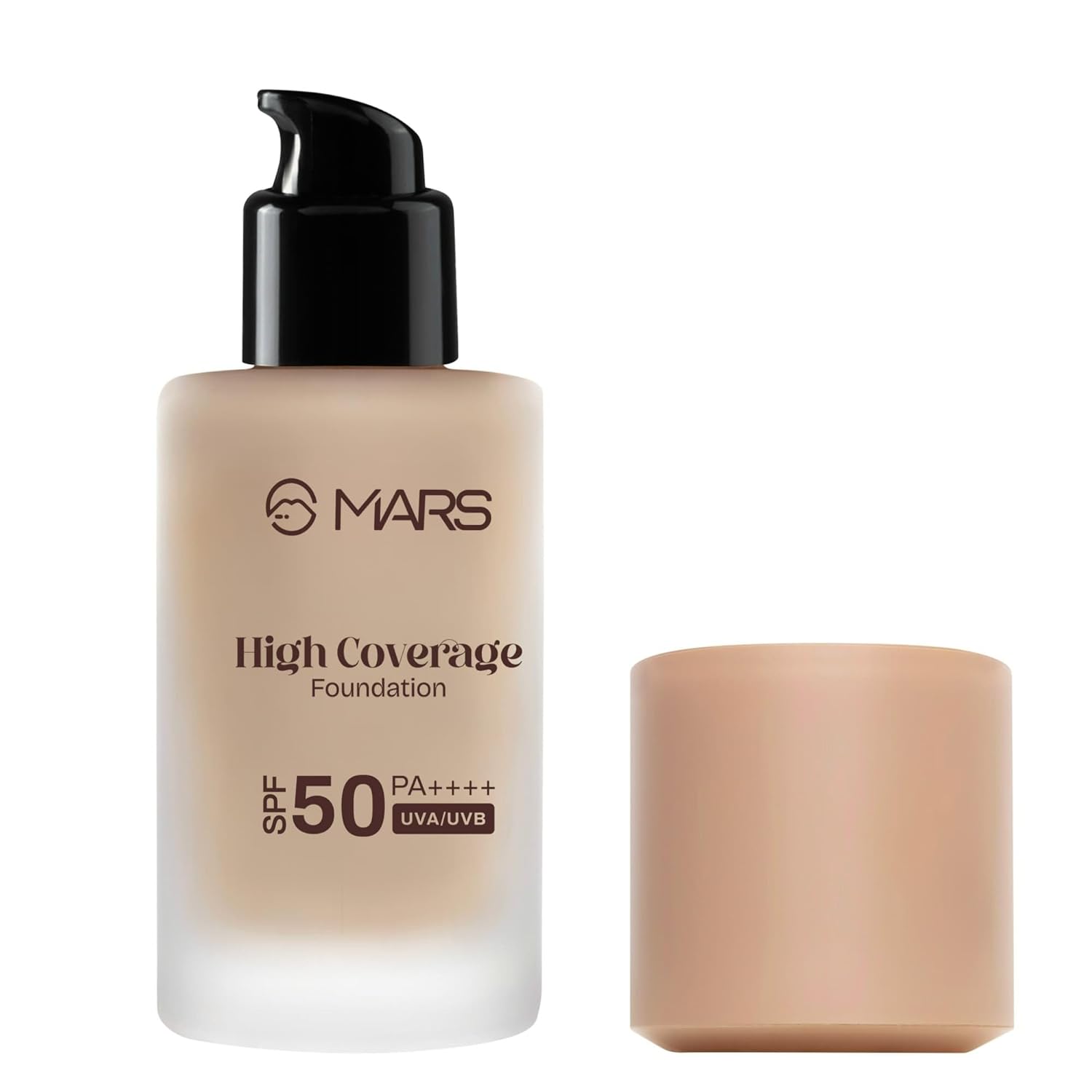 MARS SPF50 PA++++ High Coverage Foundation (40ml) | Blemish Free & Blendable Makeup | All Skin Type | IN-VIVO Tested with 5 Star UVA+UVB Protection Boots Rating (SHADE-03) - View 2 of 6