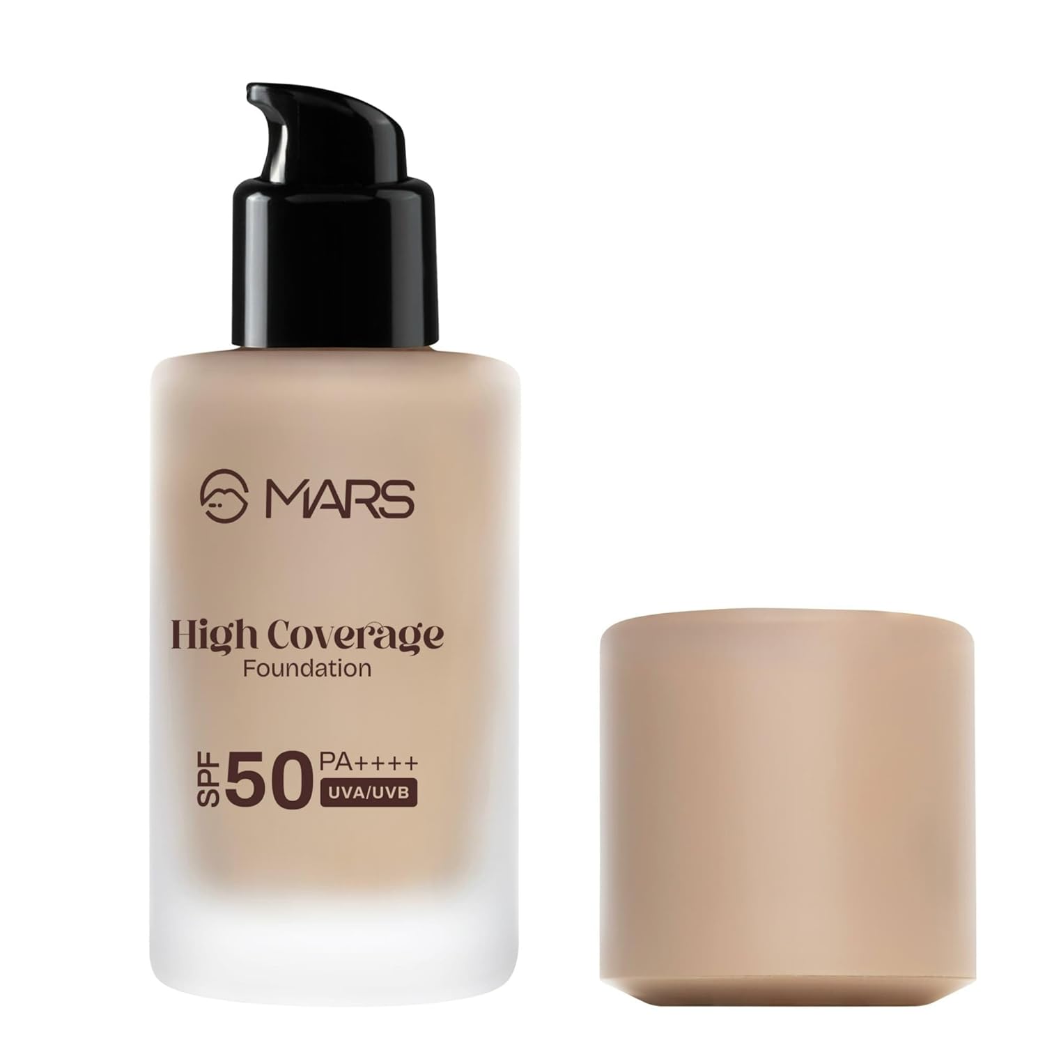 MARS SPF50 PA++++ High Coverage Foundation (40ml) | Blemish Free & Blendable Makeup | All Skin Type | IN-VIVO Tested with 5 Star UVA+UVB Protection Boots Rating (SHADE-05) - View 2 of 7